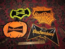 Budweiser Halloween Sign Lot 1992 VINTAGE PAPER picture