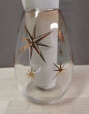Vintage MCM Atomic Starburst Stemless Glass picture