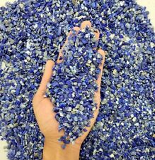 Tumbled Lapis Lazuli Crystal Stone Chips Bulk Natural Gemstone Undrilled Beads picture