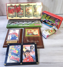 Nascar Merchandise 7 Piece Lot Playing Cards, Plaques Cards Car Lighters picture