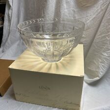NEW IN BOX LARGE CRYSTAL BOWL LENOX CELEBRATE LIFE picture