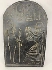 RARE ANTIQUE ANCIENT EGYPTIAN Stela Heavy Stone God Imhotep Luck Hieroglyphic picture
