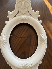 Antique Vintage Ornate Oval Wood Wooden Picture Frame 20