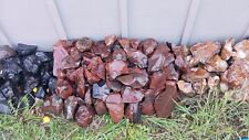 20 pounds of different types of Black & Brown obsidian rough rock for knapping  picture