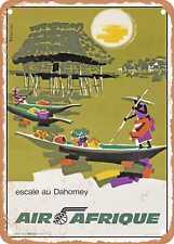 METAL SIGN - 1960 Stopover in Dahomey Air Afrique Vintage Ad picture