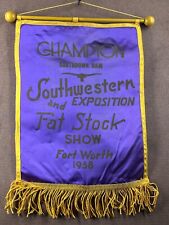 Vintage 1958 Ft. Worth Southwestern Exposition Banner picture