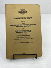 1951 Denver & Rio Grande Western Railroad Co  Agreement Colorado Brotherhood RR picture