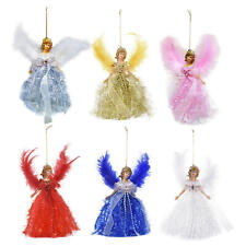 Christmas Angel Doll Pendant Christmas Tree Hanging Fairy Table Decor Ornaments picture