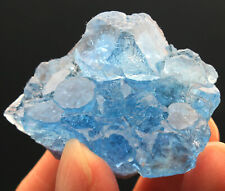 60g Rare Ladder-like Blue‘blue core’ Fluorite Crystal Mineral Specimen/China picture