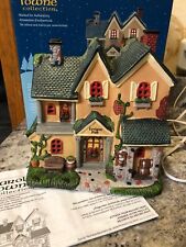 Carole Towne Italian Levigne Pub Bar Christmas Lighted Rustic House New In Box picture