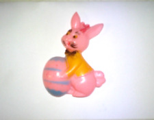 Vintage Easter Bunny Hard Plastic Cake Topper picture