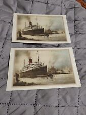 1933 CUNARD RMS SAMARIA ABSTRACT LOGS LOT OF 2 picture