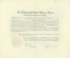 CALVIN COOLIDGE - DIPLOMATIC APPOINTMENT SIGNED 08/21/1925 WITH CO-SIGNERS picture
