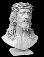 “2x”SUPER MASSIVE  2 Foot🦶 Tall Bust Of Jesus Christ With Thorne Crown picture