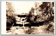 Cedar Falls Iowa~Large Falls Scenic View~Real Photo Postcard~1940s RPPC picture