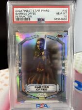 2022 Topps Finest Star Wars Barriss Offee Refractor #10 PSA 10 picture