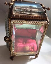 Antique Belveled Glass Jewelry Casket French picture