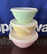 Tupperware Classic Vintage Wonderlier Mixing All Purpose Bowl Set of 3 New picture