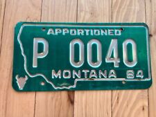 1984 Montana Apportioned License Plate picture