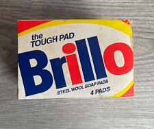 Vintage 90s Box of 3 Brillo Steel Wool Soap Pads Dial Corporation picture
