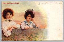 Postcard Over a Garden Wall Two Pretty Women picture