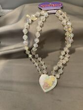 Vintage Tinkerbell “Follow Your Dreams” Crystal Beaded Necklace With Orginal Tag picture