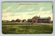 St Louis MO-Missouri, Jefferson Barracks Vintage Souvenir Postcard picture