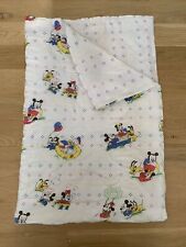 Vintage 1980’s Dundee Disney Babies Mickey Minnie Mouse Crib Quilt Sleeping Bag picture