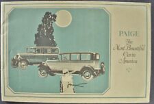 1927 Paige Motor Car Brochure 6-45 65 75 Roadster Sedan Phaeton Excellent Orig picture