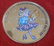 ROALD DAHL CHARLIE & CHOCALATE FACTORY GOLD TONE  COIN  DISNEY CLASSIC picture