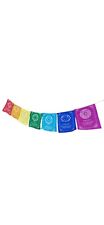 Prayer Flags Chakra Wall Hanging Tibetan Yoga Quotes Peace Wall Hanging Decor 7 picture