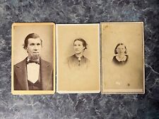 Lot of 3 Carte de Visite CDV Photos with St. Louis Backmarks - 1860s and 1870s picture