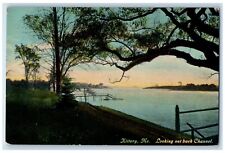 1913 Looking Out Back Channel Lake View Kittery Maine ME Antique Postcard picture