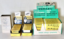 PERAZIL vintage EMPTY display lot promo Burroughs Wellcome picture