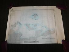 VINTAGE APPROAHES TO GORDA SOUND WEST INDIES VIRGIN ISLANDS MAP picture