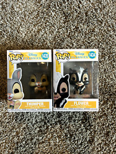 Funko Pop Lot of Two Vinyl Figures Thumper 1435 and Flower 1434 Disney Bambi New picture