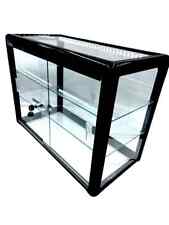 Glass Counter Display Case w/ led lights- Black picture