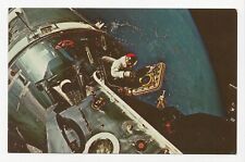 NASA Apollo 9 EVA Astronaut Scott in Open Hatch Command Module Space Postcard picture