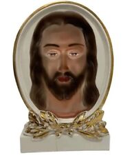 Vintage Jesus Wonder Art Porcelain Follow-Me-Eyes Religious Religion Wonderart picture