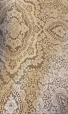 Vintage Quaker Lace Tablecloth 64”x82” Scalloped Edge. Off White/ecru picture
