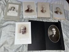 Lot 6 Antique Cabinet Card Portraits from Massachusetts Adams Pittsfield Webster picture