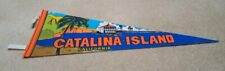 VINTAGE CATALINA ISLAND CALIFORNIA BANNER PENNANT picture