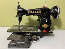 VINTAGE Morse 320 De Luxe Sewing Machine Dayton Motor TESTED Black Heavy Duty picture