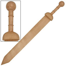 Round Pommel Gladius Roman Gladiator Medieval Practice Wooden Training Sword picture