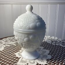 Vintage Avon  Milk Glass Pedestal Candy Dish Wedding Deco picture