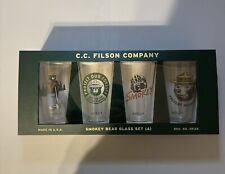 Filson Smokey Bear Glass Set REG. NO. 39126 picture