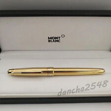 Montblanc Gold Black Classique Luxury Rollerball Pen 163 New With Box Refill picture