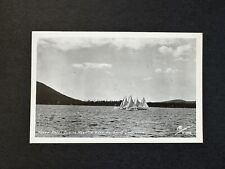 Postcard YACHT RACES DURING REGAITA WEEK AT GRAND LAKE COLORADO RPPC Signed E02 picture