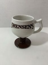 Swensen's Ice Cream Parlor Coffee Mug Vintage Cup Bowl Brown Dessert Yogurt picture
