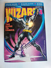 December 1991 Wizard Magazine #4 Batman w/wolverine poster inside picture